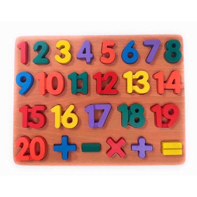 WOODEN CHUNKY NUMBER PUZZLE