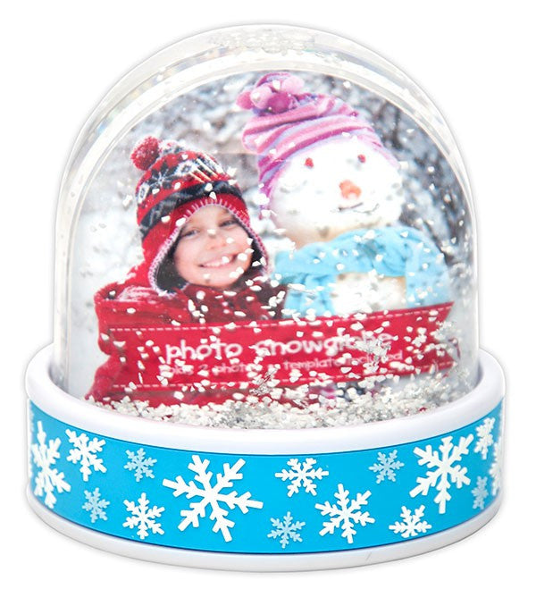 Instant Picture Snow Globe-Blue