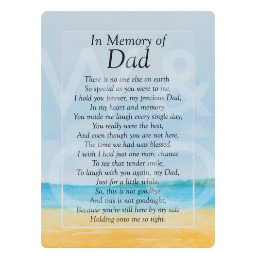 Graveside Memorial Cards - In Memory Of Dad