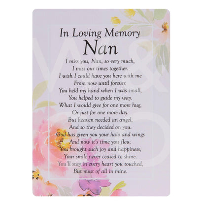 Graveside Memorial Cards - Loving Memory Of Nan