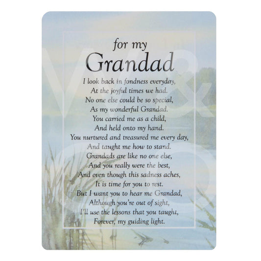 Graveside Memorial Cards - For My Grandad