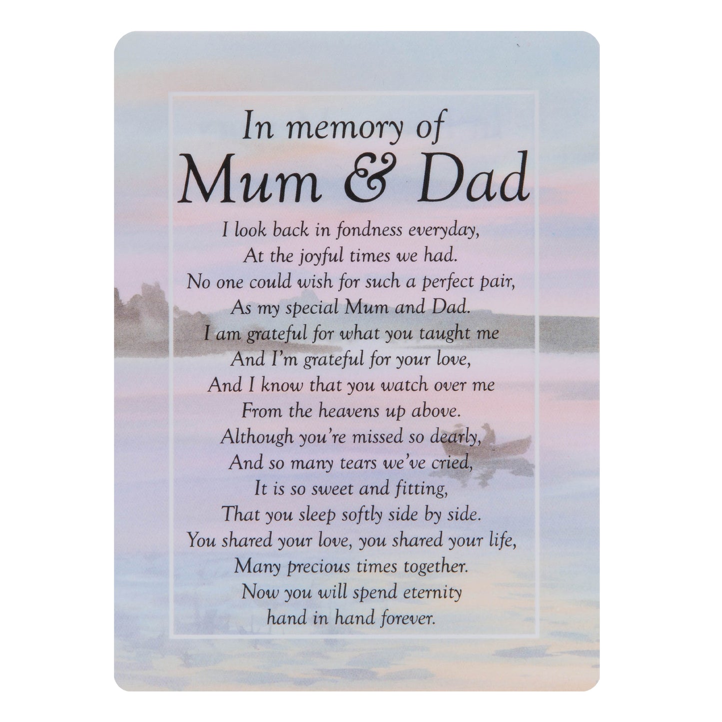 Graveside Memorial Cards - Mum & Dad