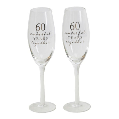 Amore Champagne Flute Set - 60th Anniversary *(8/12)*